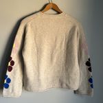Madewell NEW  Belmore Floral-Sleeve Pullover Sweater in Coziest Textured Yarn Photo 7