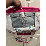 High Sierra Messenger Bag Floral Print Pink White Butterfly Laptop School Tote Photo 3