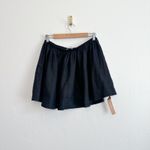 Reformation  | Evy 100% Linen Corset Top & Pleated Mini Skirt Set in Black Photo 8