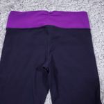 Lululemon READ Gather & Crow Crop Split Hem Black Purple Herringbone Leggings 4 Photo 4