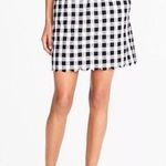 J.Crew [] Black White Gingham Plaid Scalloped Hem Linen Blend Mini Skirt Size 2 Photo 1