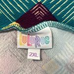 LuLaRoe  Purple Teal Cassie Pencil Shirt Size XL EUC #1832 Photo 2