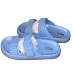 MIA  Libbie Double Buckle Slide Sandal-Baby Blue Photo 4