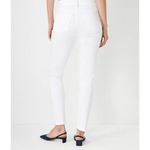 Ann Taylor Womens Low Rise Curvy Fit Skinny Ankle Jeans White Size 6 Photo 3