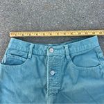 Bongo VTG 90s High Rise Button Fly Wedgie Fit Sage Green Jean Shorts 25” waist Photo 5