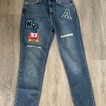 No Boundaries NWT Angels NY Patched Moms Highrise Jeans Photo 4