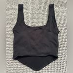 Urban Outfitters  Black Ribbed Crop Tank Top Photo 1