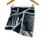 ZARA Blogger Fav Draped Mini Skirt Sz XS Printed Asymmetrical Hem Photo 5