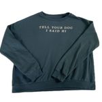Fifth Sun ‘Tell Your Dog I Said Hi’ Blue long sleeve pullover 🔥 Photo 0