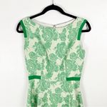 Antonio Melani Natasha Green Poplin Sateen Floral A-Line Maxi Dress, Size 4 Photo 7