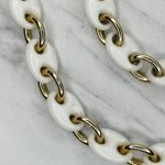 Vintage White Plastic Gold Tone Chain Link Belt Extra Small/Small (XS/S) ✨ Photo 4