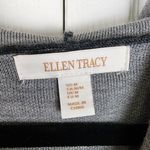 Ellen Tracy Hooded Cardigan Merino Wool Blend Sweater Toggle Charcoal Grey Sz M Photo 1