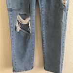 Forever 21 Blue Cargo Flare Wide Leg Jeans Photo 4