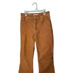 Levi's Ribcage Flare Button Fly Brown Corduroy Pants Boho 70s Vibes Size 26 Photo 1