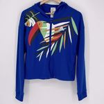 Adidas Originals x Farm Rio Full Zip Tropical Toucan Jacket Blue Size Medium Photo 2