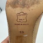 Enzo Angiolini Womens 9 Heels Pumps Dress Shoes Beige Square Toe Classic Spain Photo 7