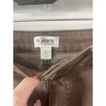 Maurice's NWT M Jeans by   Mid Rise Slim Straight Ankle Jean 4 Reg Brown stretch Photo 2