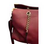 wilson's leather ‎ Burgandy Purse Genuine Leather Roomy Sturdy Fall Elegant Luxe Photo 9
