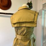 Lyn Around Yellow Tan Large Collared Sleeveless Tiger Embroidered Dress Size 4 Photo 10