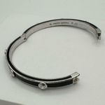 Henri Bendel Miss Bendel Black Enamel Rhinestone Bangle Bracelet Photo 5