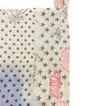 Free People  Tote Bag Gauze linen Boho Reusable Floral Festival Photo 3