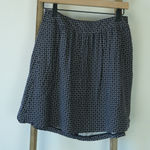 Gap Cotton Ditsy Floral Print Black and White ALine Dress Skirt Size 2 Photo 0