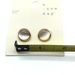 A New Day Stud Earrings Iridescent Gold Tone Nickle Free Photo 3