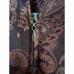 Dress Barn  Paisley Mandarin Collar Zip Front Jacket - Size L Photo 6