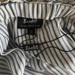Bardot  Sienna Shirt striped off shoulder Dress in Blue & White Size US 4/XS Photo 4