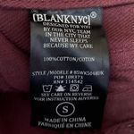 BLANK NYC Rattled Up Maroon Snake Animal Print Long Sleeve Denim Jean Jacket S Photo 4