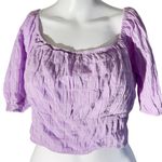 Altar'd State Altar’d State Lavender Smocked Crop Top Size M Photo 0