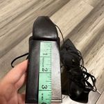 Schutz  Leaf Strappy Lace Up Heels Women's Black Gold Detail Size 10 EUC Photo 8