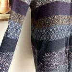 ZARA  Striped Tweed Woven Coat Medium Photo 1