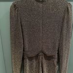 Alex Marie  Shimmering Brown Long Sleeve Dress Photo 4