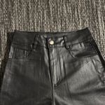 SheIn  Faux Leather Wide Leg pants black Photo 2