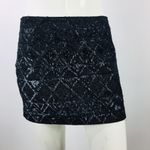 ALLSAINTS  Hand Embellished Mini Skirt Black Size 4 Photo 1
