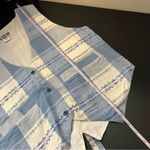 ✨ Vintage Ride Blue White Plaid Western Vest Medium Nepal Photo 11