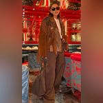 Vintage Echo Mountain by Arturo Brown Fringe Suede Jacket Size XXL Photo 4