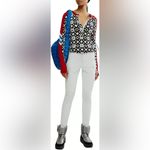 NWT FREE PEOPLE FP Movement Women's Kick Off Printed Layer Top in Aspen Onyx Red Size XS Photo 1