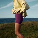 Free People Good Karma Micro Shorts in Black Tea M/L Photo 5