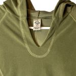 prAna bright olive green hooded sweatshirt sultra polyester blend size small Photo 1