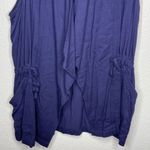 Sady & Lu Sweater Vest‎ Cardigan Purple Size XL Photo 3
