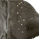 Brandy Melville  Black High Waisted Stud Shorts Photo 2