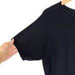 St John Sport Midi Length Dress Santana Knit Wool Blend Blue Size XL Photo 4