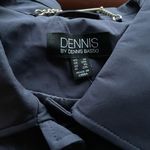 Dennis Basso Water Resistant 4-Pocket Safari Trench Navy Photo 4