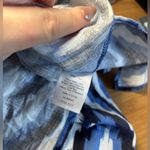 Talbots Women's Linen Caftan Swim Coverup Dress Tie Waist Geometric Size Small Photo 7