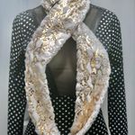 Macy's Macy’s scarf white and gold for women Photo 2