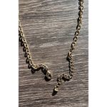 Vintage Multi Strand Women’s Necklace Green Round Boho Estate Gold Tone Necklace Photo 11