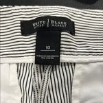 White House | Black Market Black and White striped dress shorts size 10 Photo 11