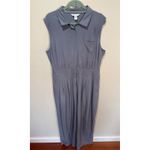 Athleta Brooklyn Heights Wide Leg Jumpsuit Sz 16 Gray Photo 1